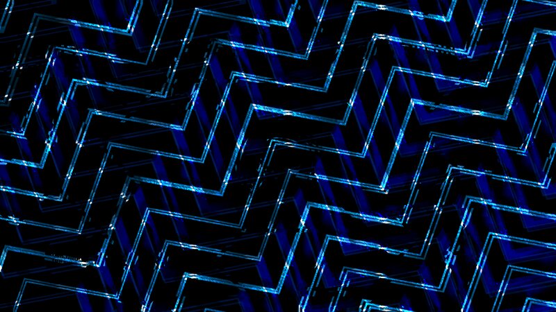 Blue Zigzag Lines — Technological