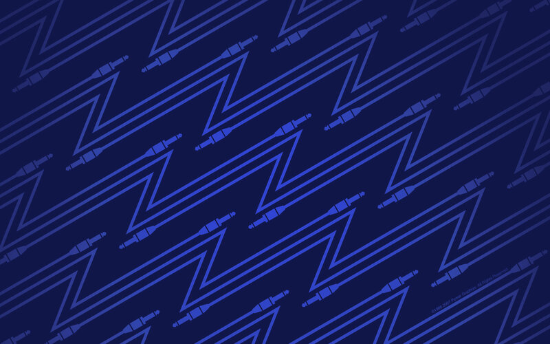 blue zigzag pattern with connectors