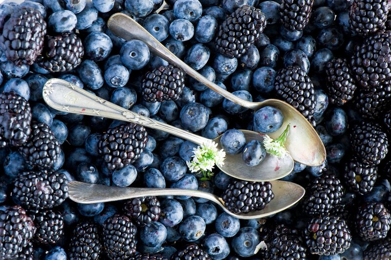 Blueberries and Blackberries — Blue
