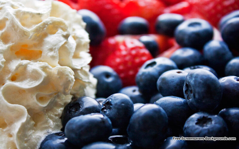 Blueberries and Whipped Cream