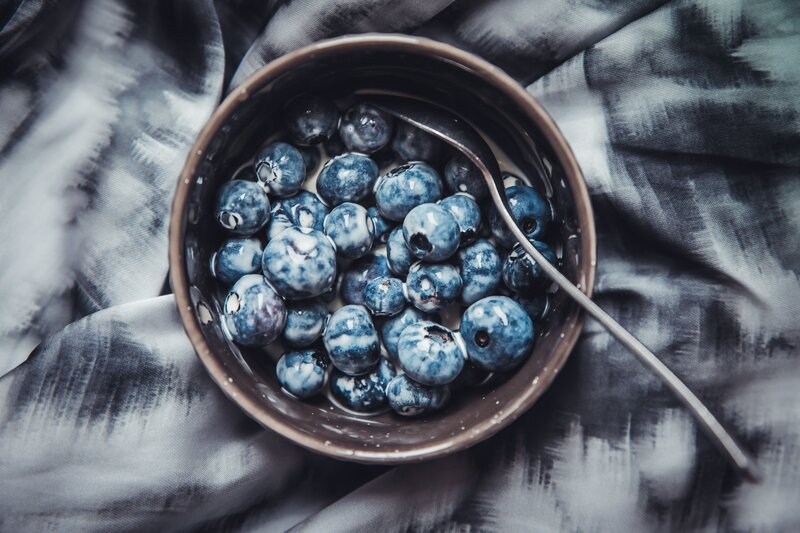 Blueberries in a bowl