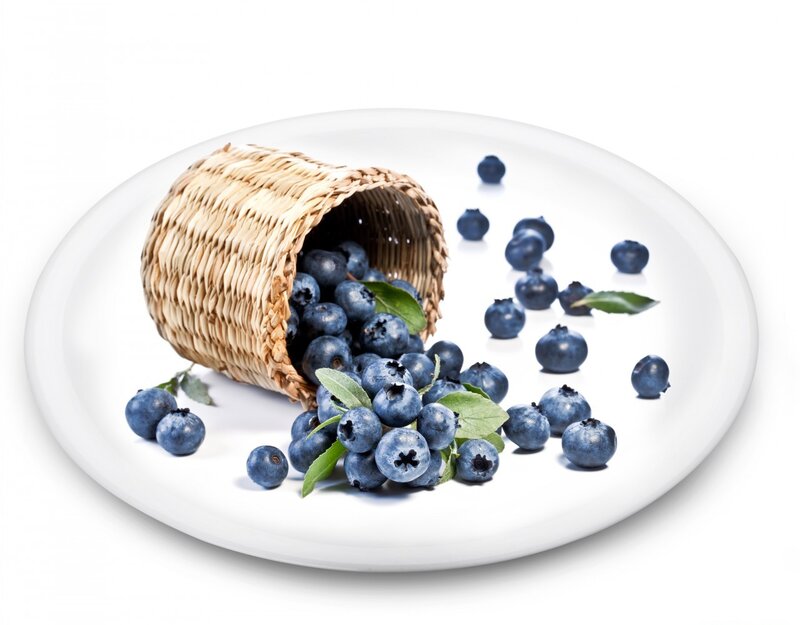 Blueberries in Basket