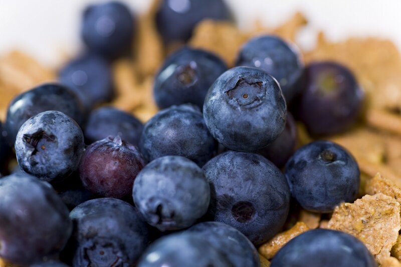 Blueberries on Cereal