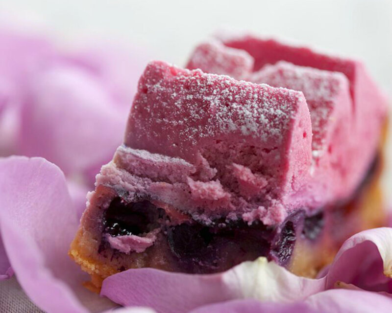 Blueberry Cake Slice