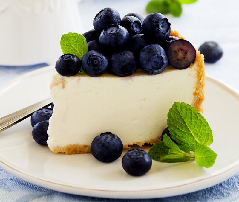 Blueberry Cheesecake Slice — White