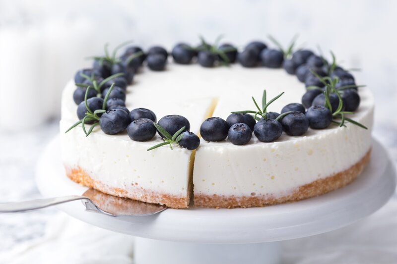 Blueberry Cheesecake — White, Calm