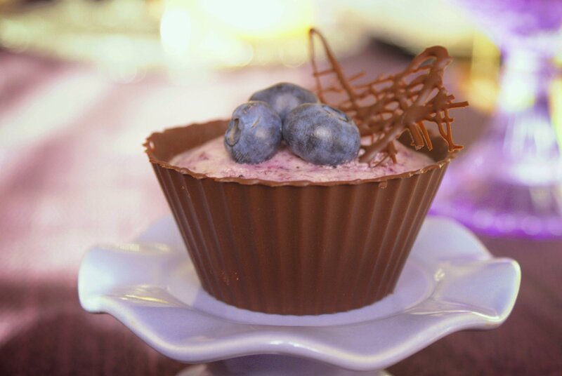 Blueberry Chocolate Cup