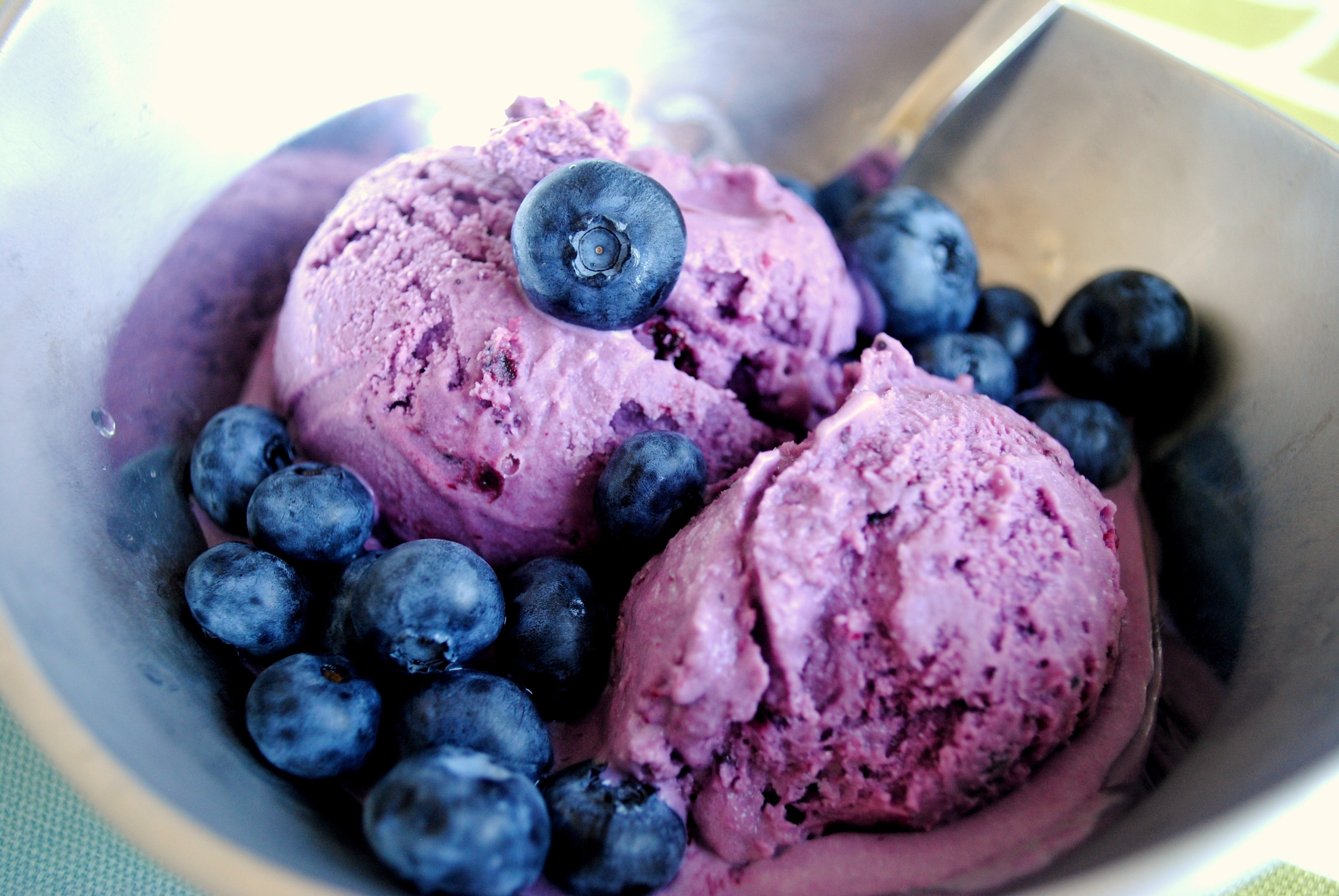 blueberry ice cream dessert
