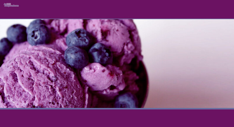 Blueberry Ice Cream — Purple, Appetizing