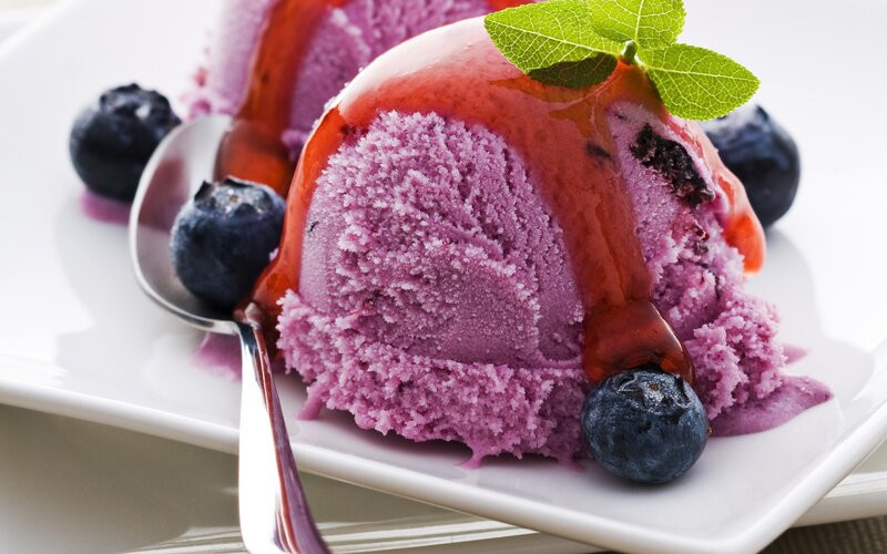 Blueberry Ice Cream Scoop
