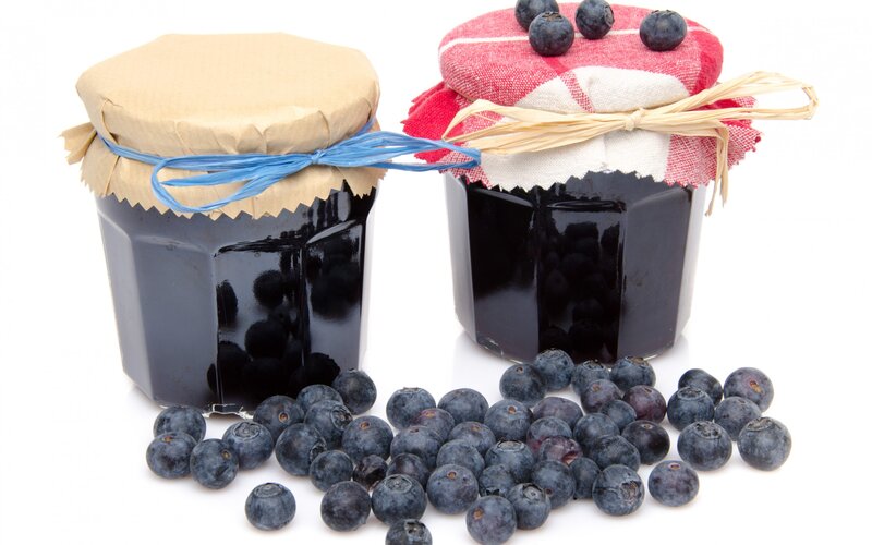 Blueberry Jam Jars