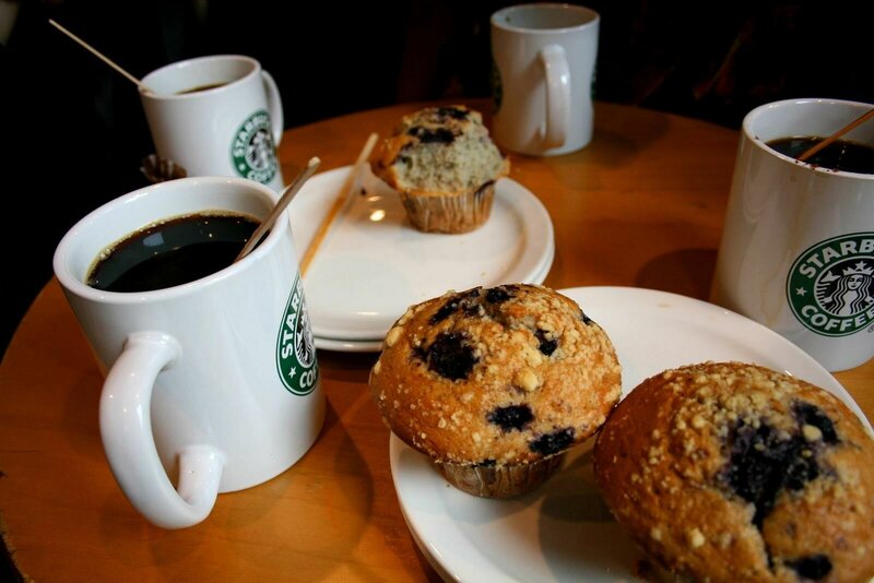 Blueberry Muffins and Coffee