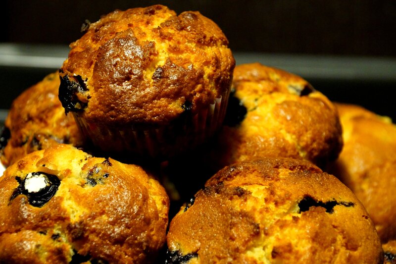 Blueberry Muffins — Brown