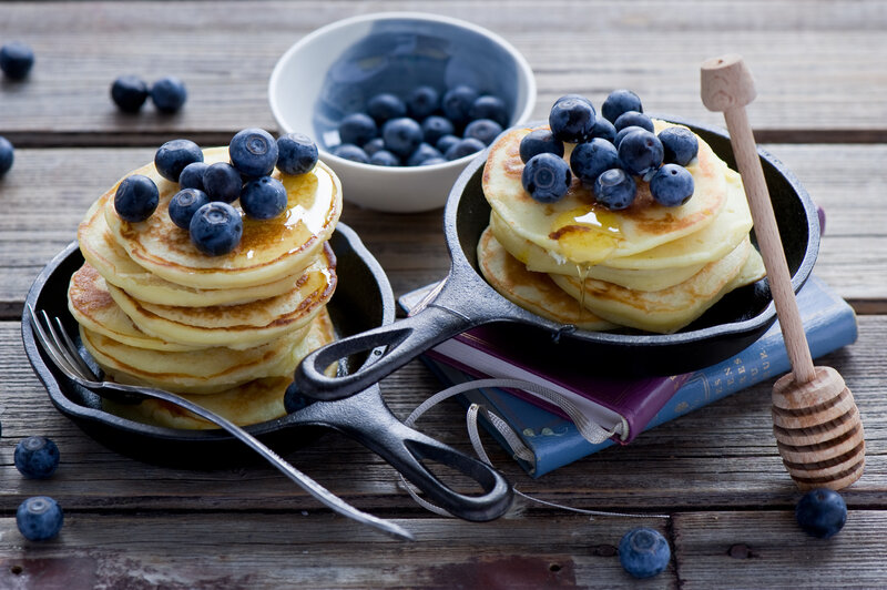Blueberry Pancakes — Brown, Cozy
