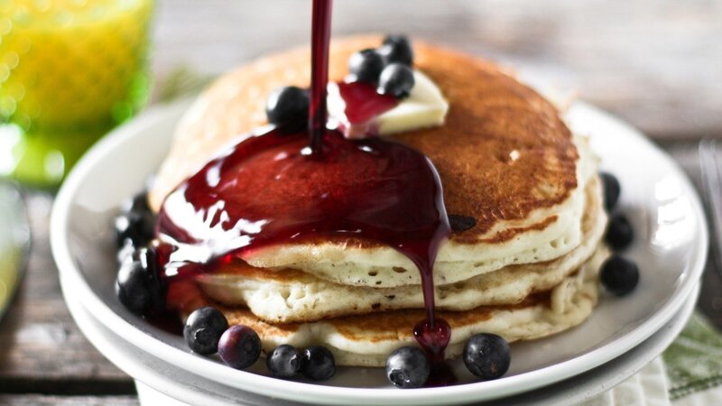 Blueberry Pancakes — Brown