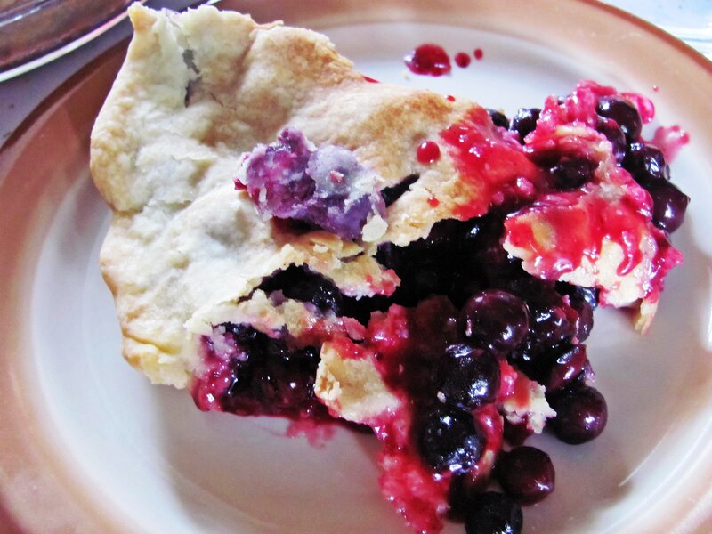Blueberry Pie Slice — White