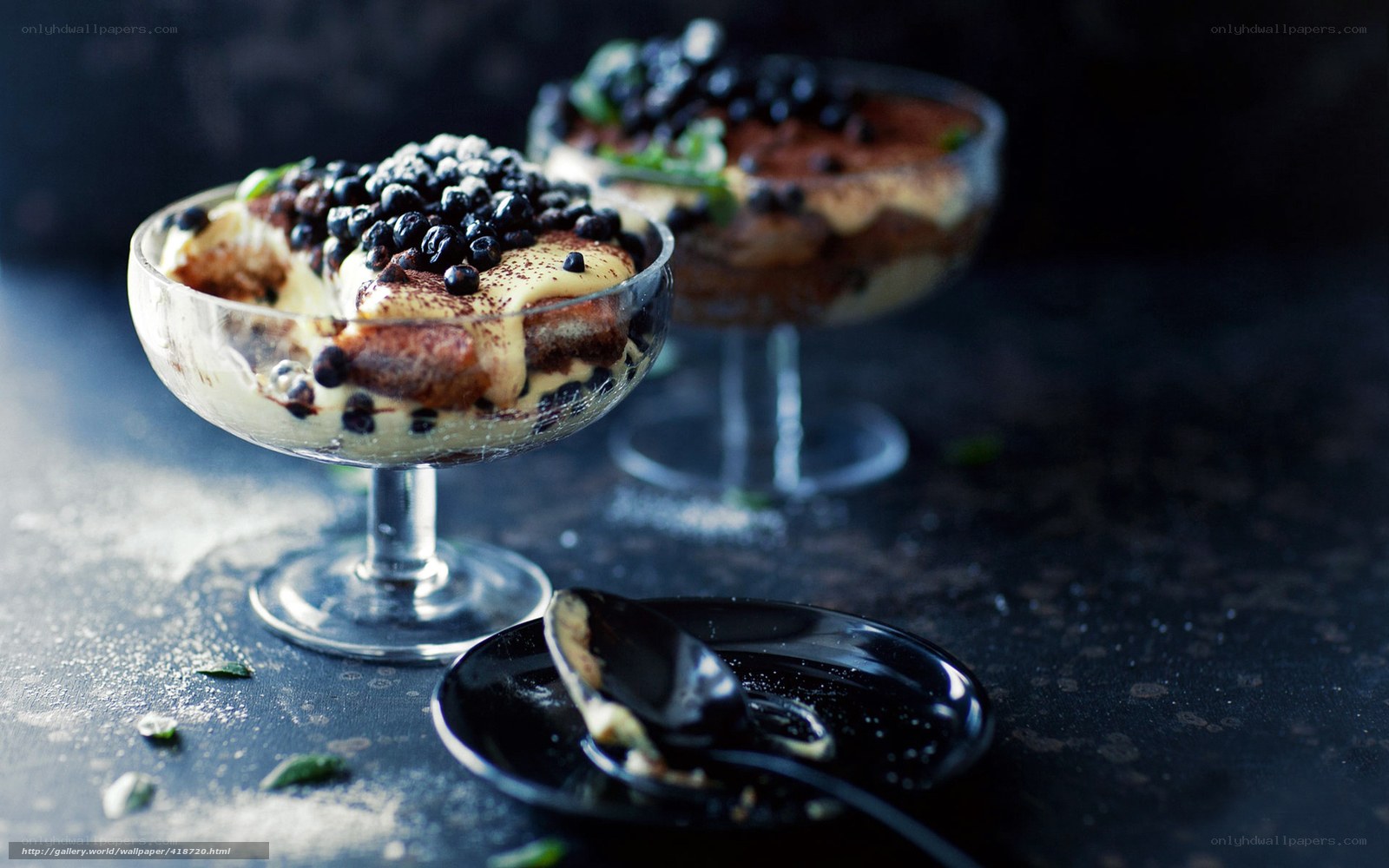 Blueberry Tiramisu Dessert