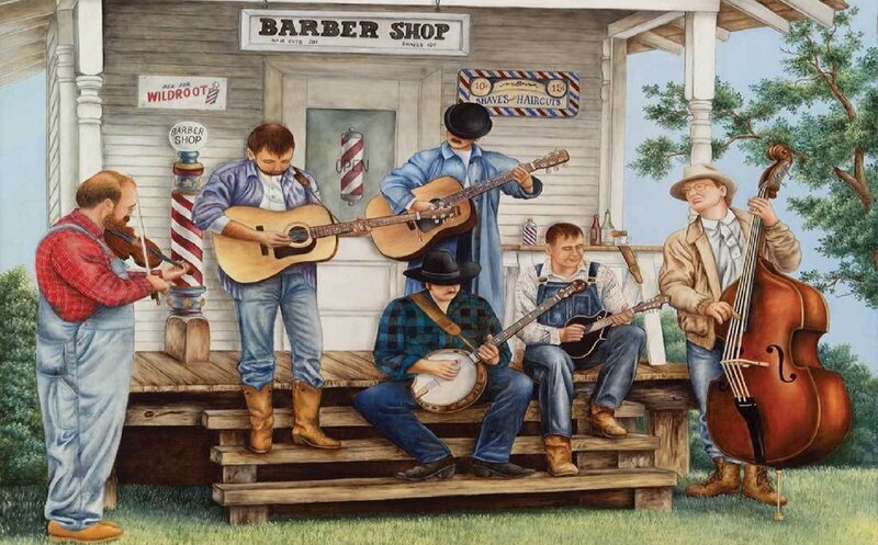 Bluegrass Band Playing