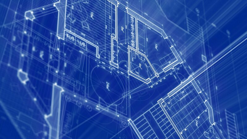 Blueprint Architectural Plans — Blue