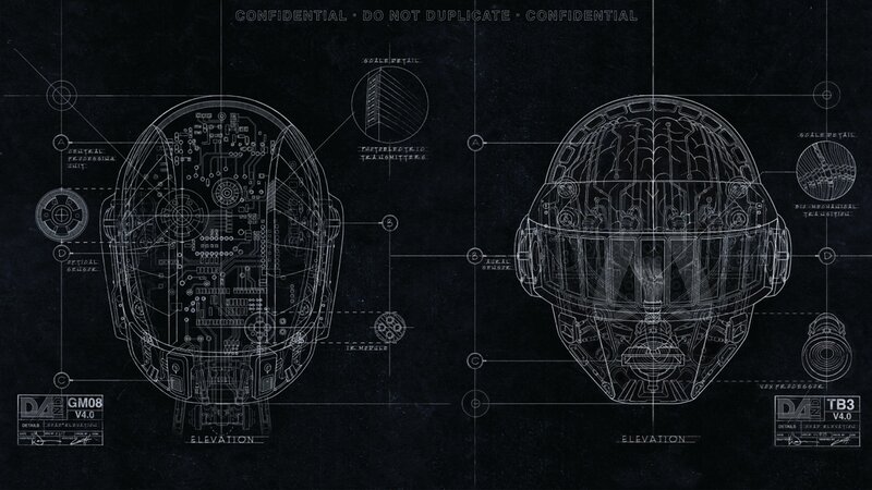 Blueprint of a Helmet