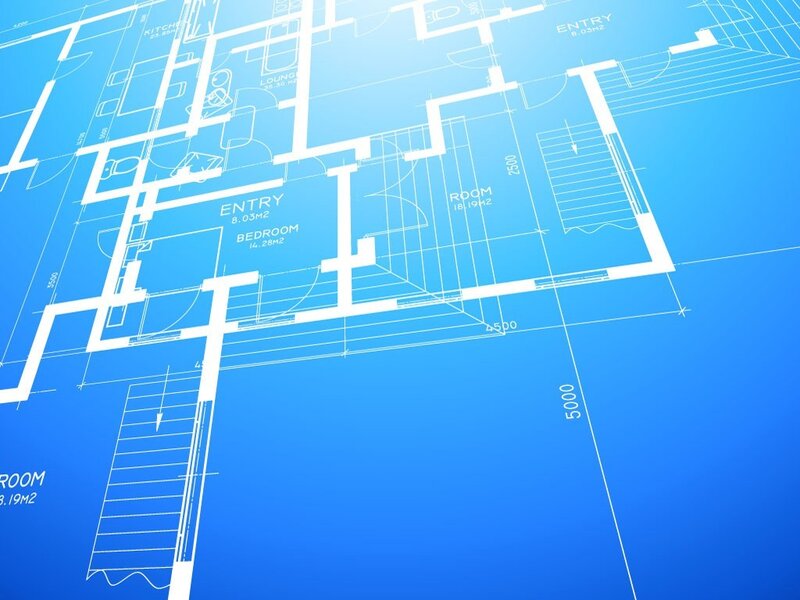 blueprint of a house floor plan
