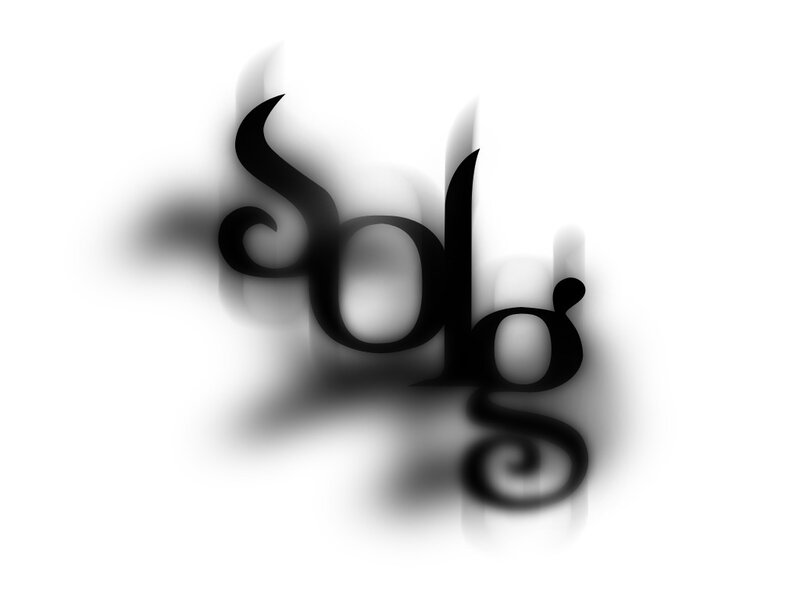 blurred black text logo