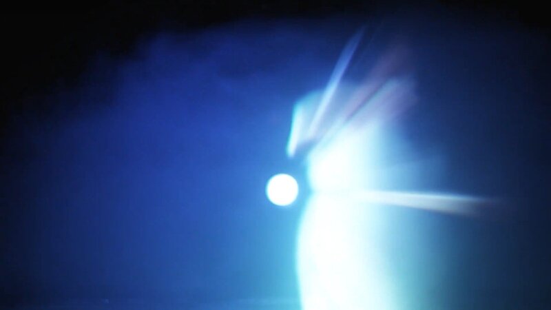 blurred blue light effect