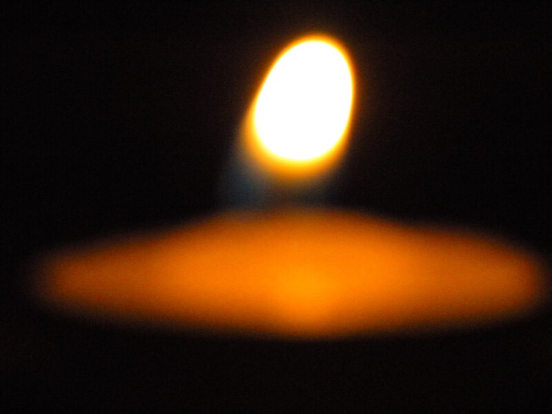 Blurred Candle Flame
