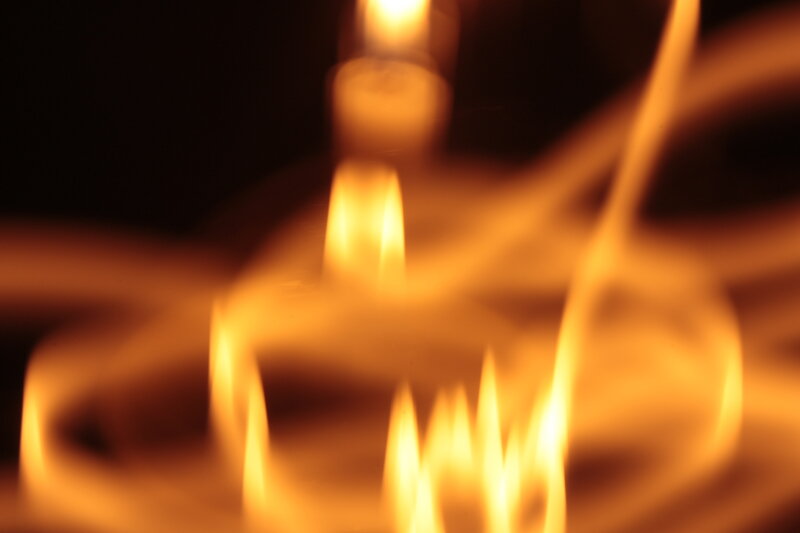 Blurred Candle Flames