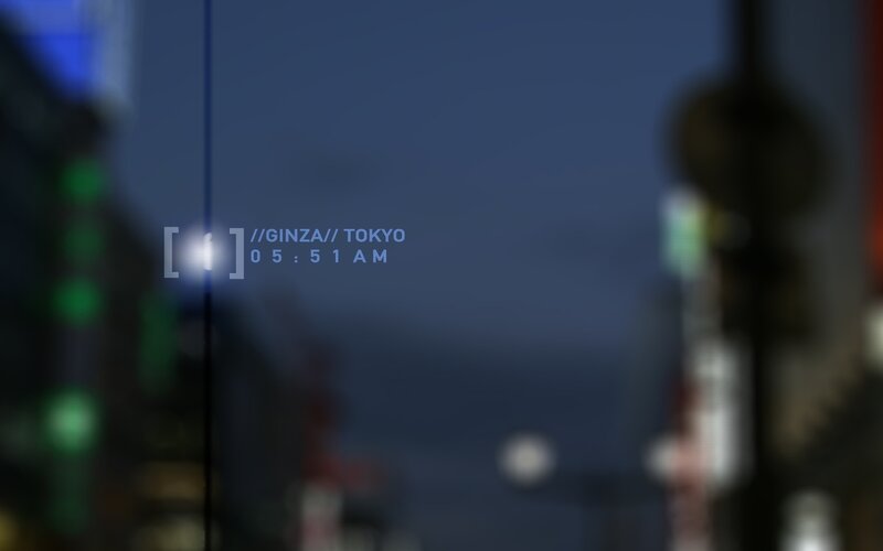 Blurred City Street at Night — Blue, Dark