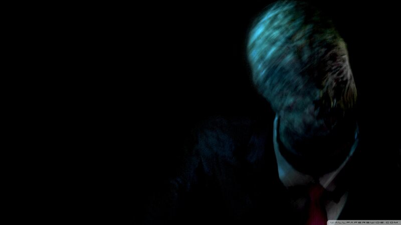 Blurred Figure in Suit — Black