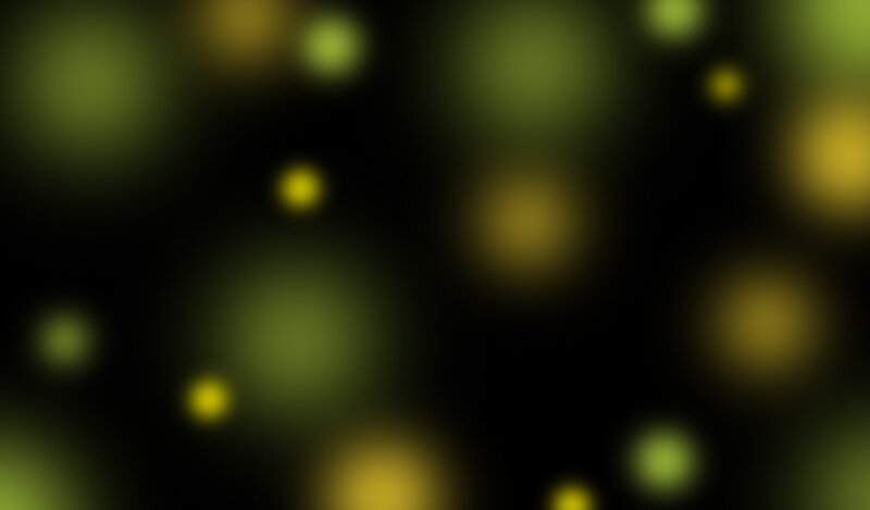 blurred green and yellow lights
