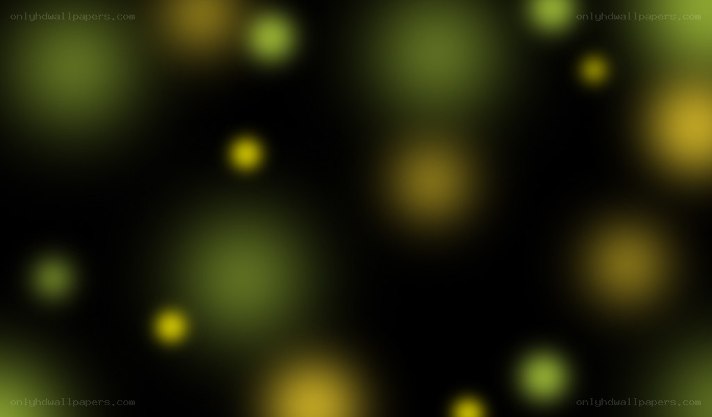 blurred green and yellow lights