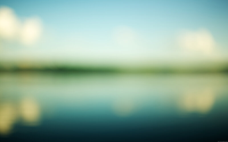 Blurred Lake Landscape
