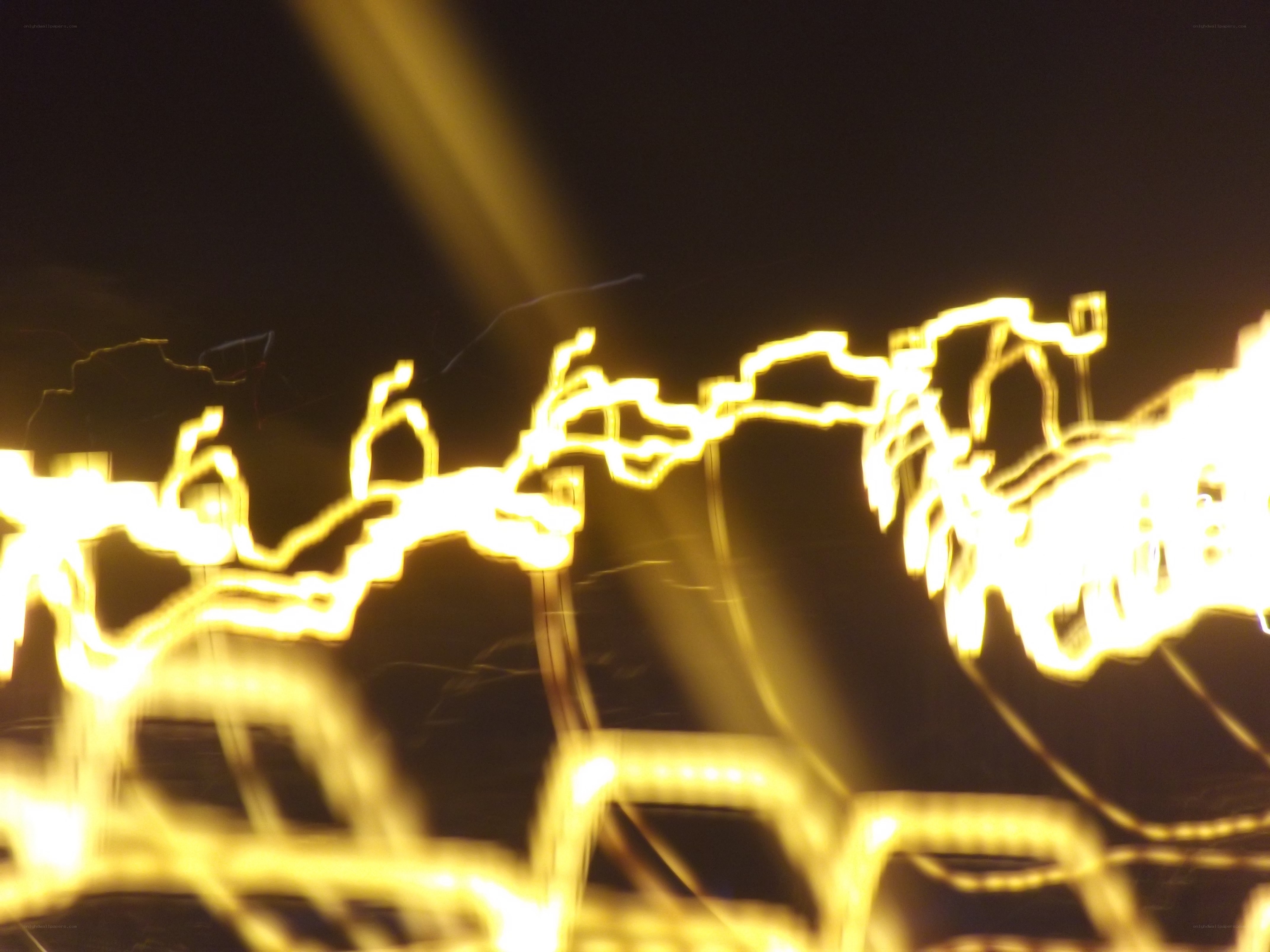 blurred lights at night