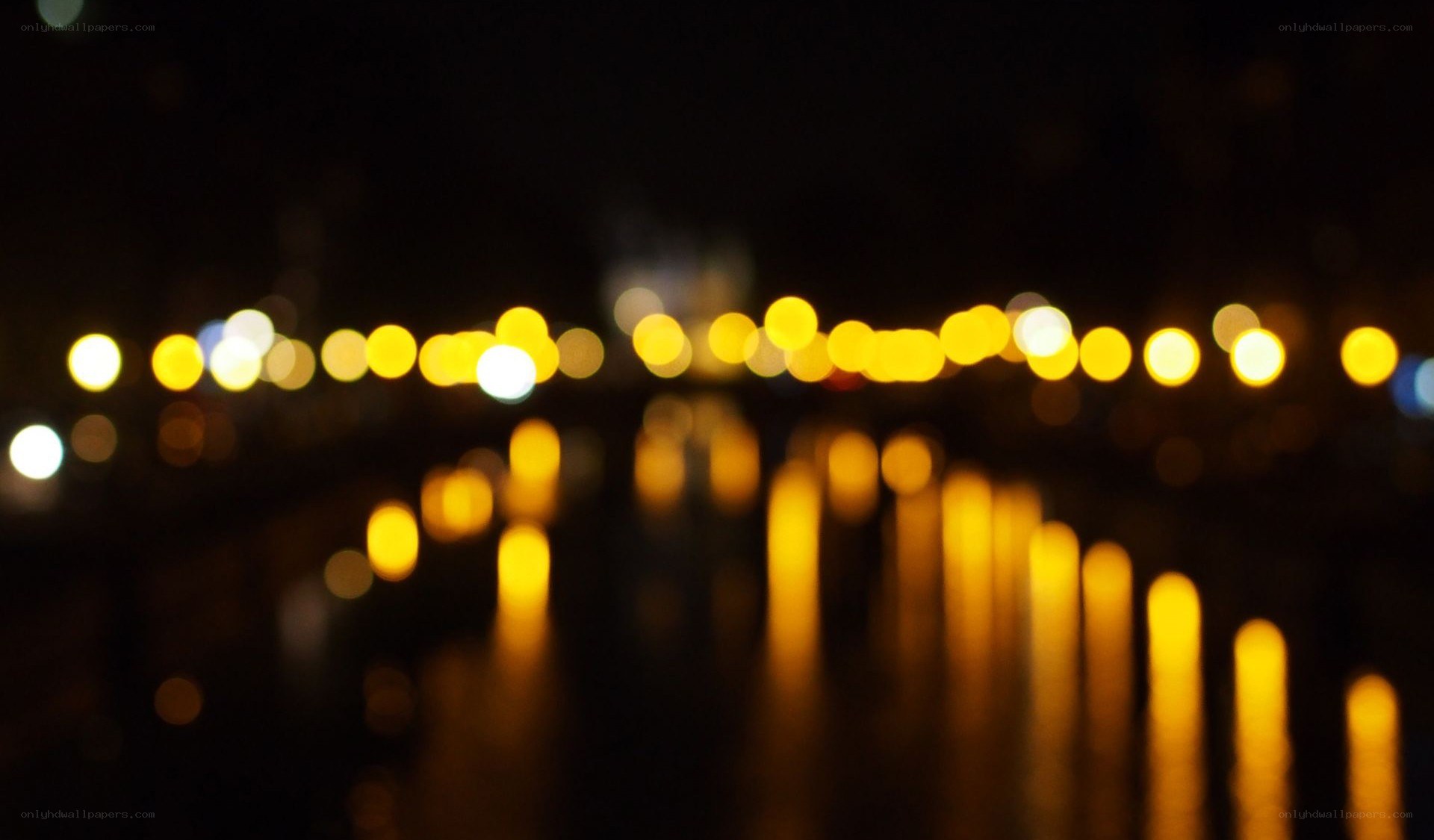 blurred lights at night