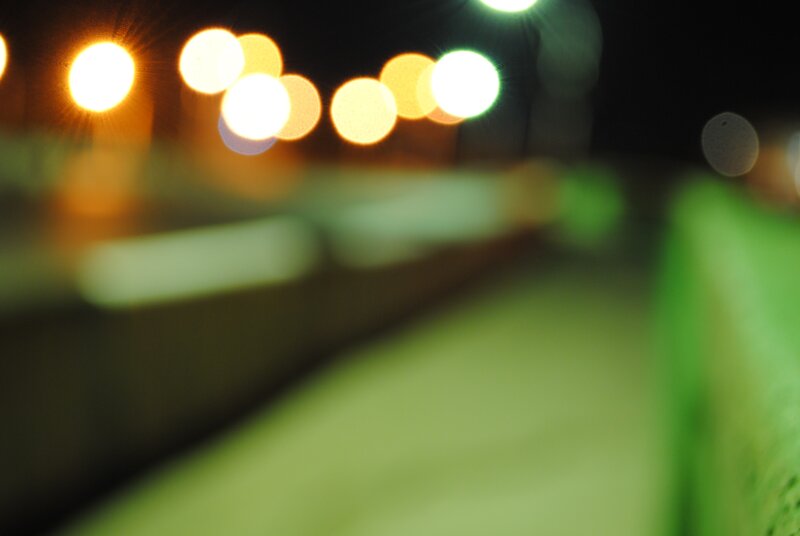 blurred lights at night