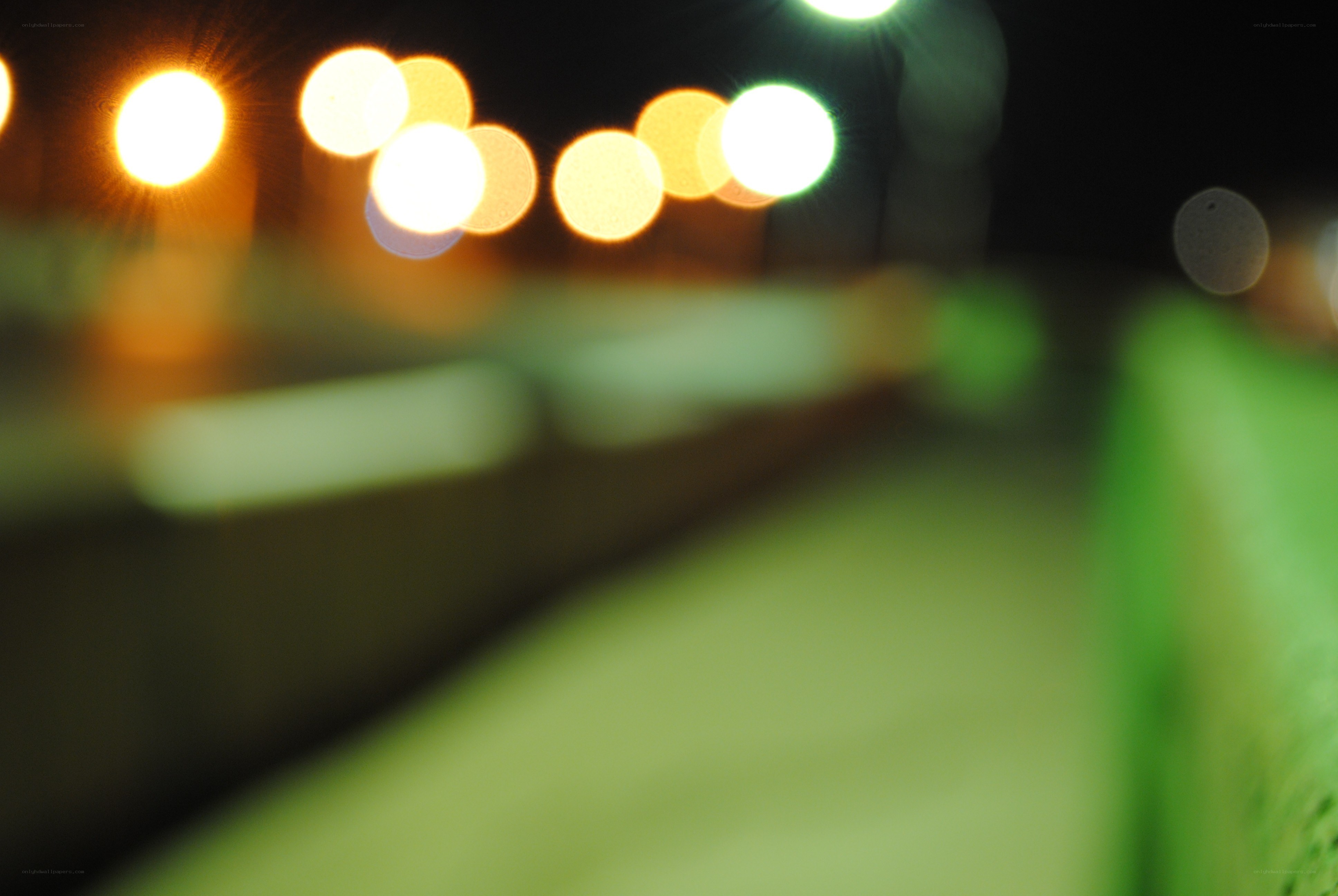 blurred lights at night
