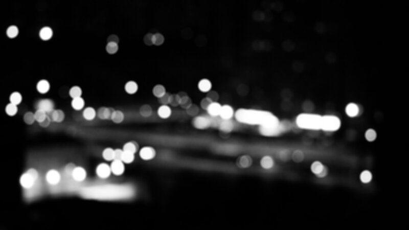 Blurred Lights at Night — Black, Dark, Photograph, Bokeh