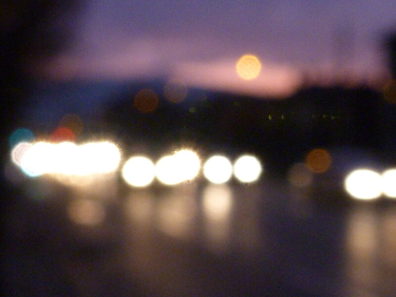 Blurred Lights at Night — Purple