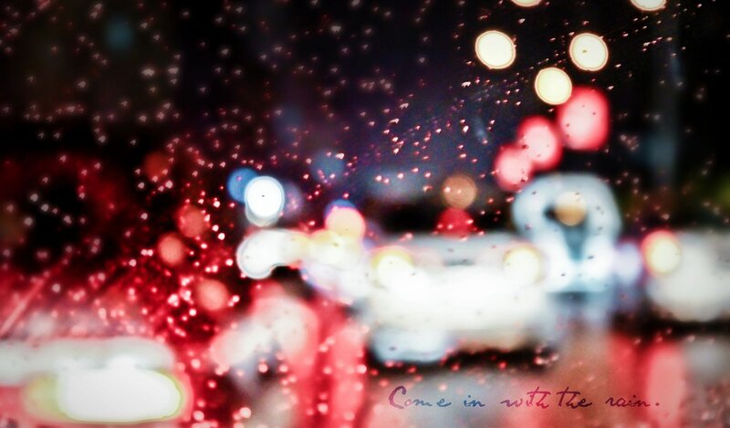Blurred Lights in Rain
