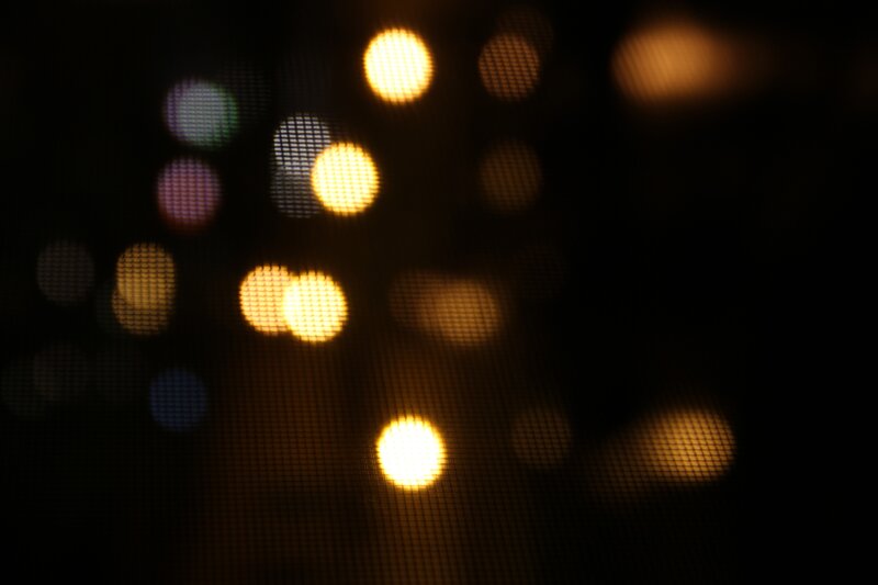 blurred lights on screen