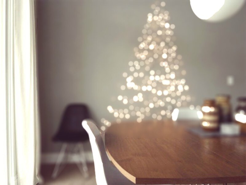 Blurred Lights on Tree