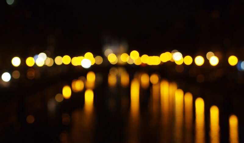Blurred Lights on Water