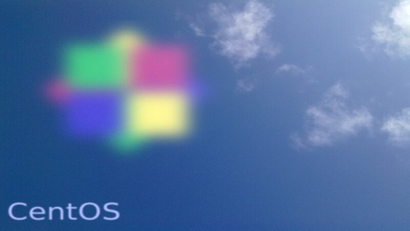 Blurred Logo in Sky