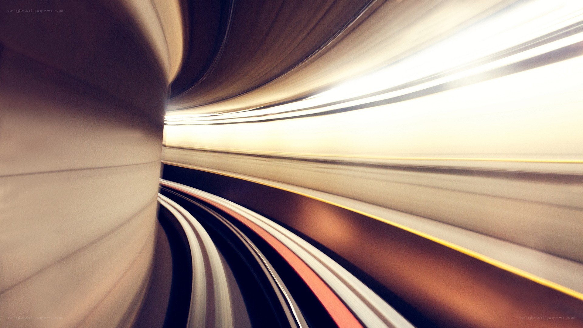 Blurred motion in a tunnel