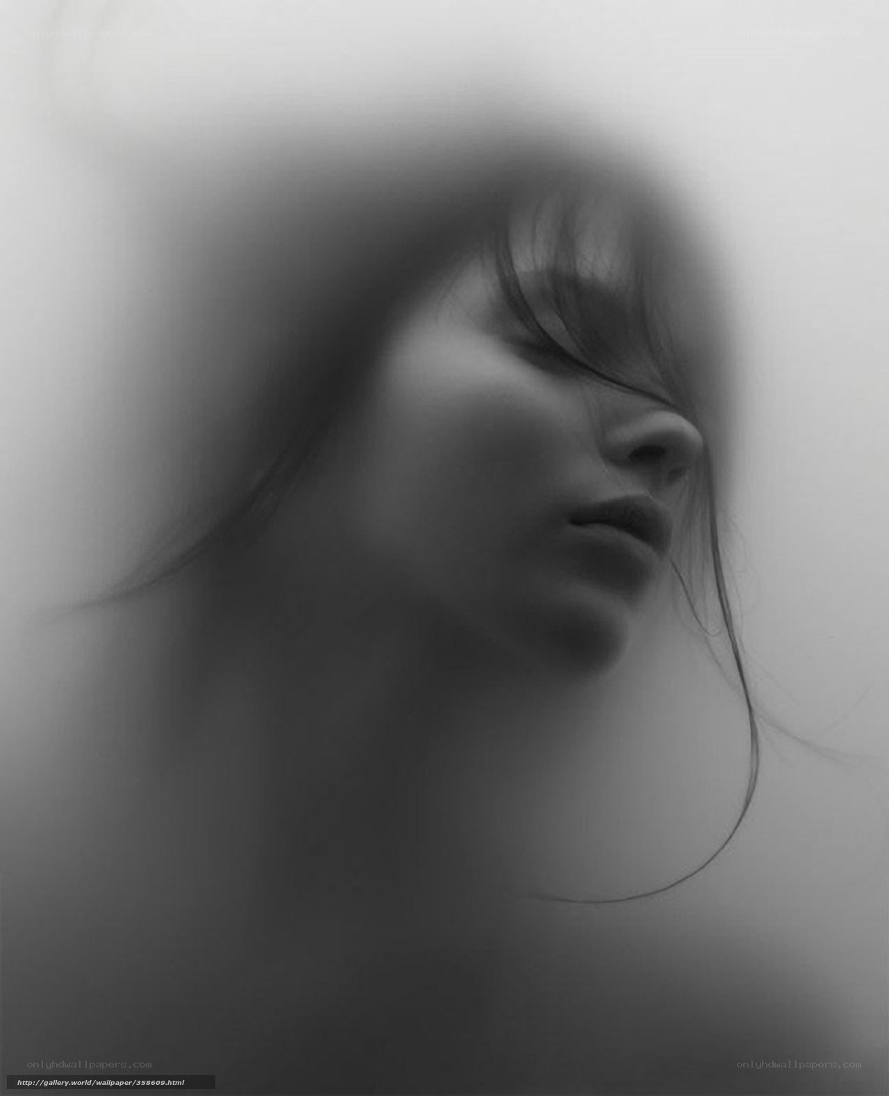Blurred portrait of a woman