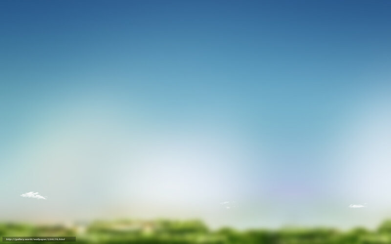 Blurred sky and green landscape