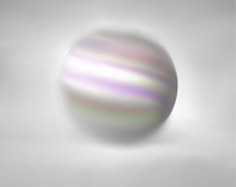 Blurred Sphere with Stripes