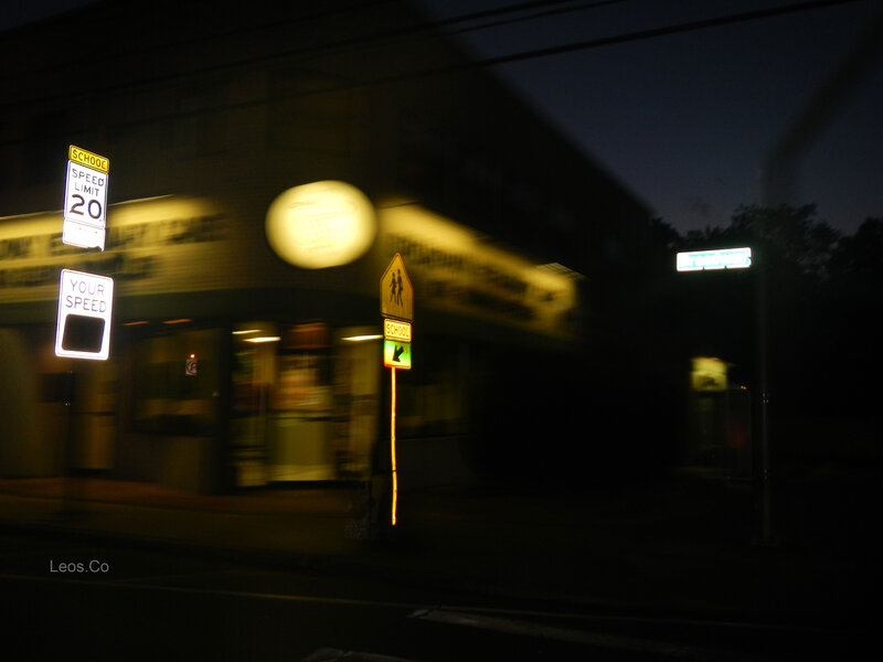 Blurred Street at Night